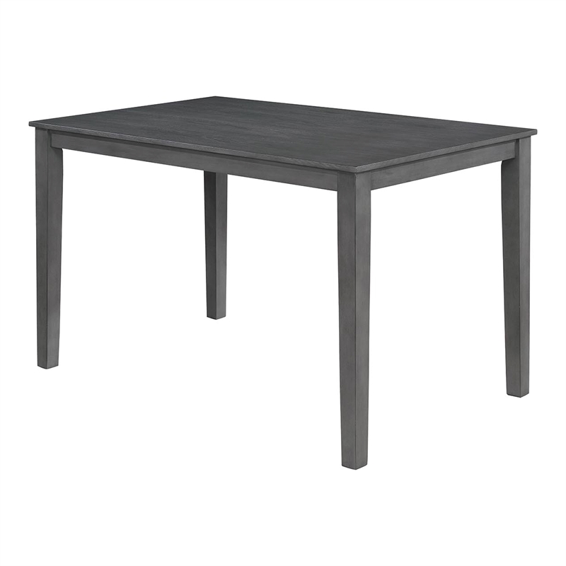 Furniture of America Alyssum Rustic Wood 7-Piece Dining Set in Weathered Gray