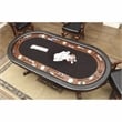 Furniture of America Enschede Solid Wood Gaming Table in Brown Cherry