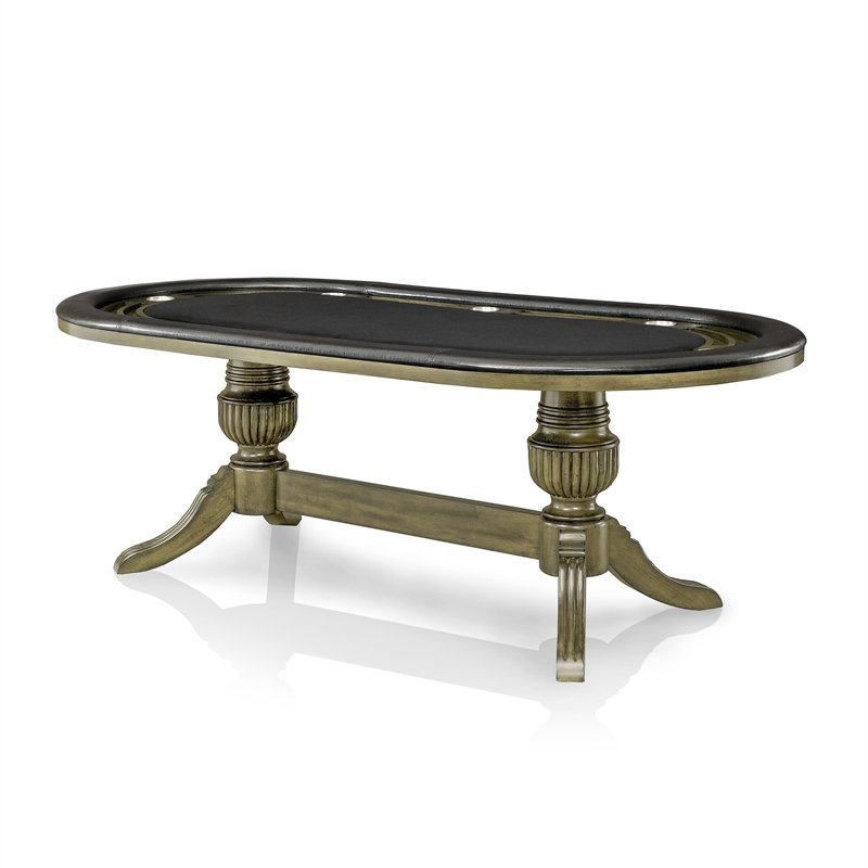 Furniture of America Enschede Contemporary Wood Casino Game Table in