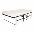 Furniture of America Gouda Black Metal 39-Inch Rollaway Bed Frame with Mattress