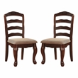 Furniture of America Pienne Transitional 7-Piece Wood Dining Set in Dark Walnut