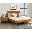 FOA Belkor 2-Piece Oak Solid Wood Bedroom Set - Cal King + Nightstand