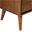 FOA Belkor 2-Piece Oak Solid Wood Bedroom Set - King + Nightstand