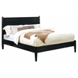 FOA Belkor 2-Piece Black Solid Wood Bedroom Set - Cal King + Nightstand