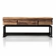 Furniture of America Cyprinus Metal 4-Piece Entertainment Center in Black