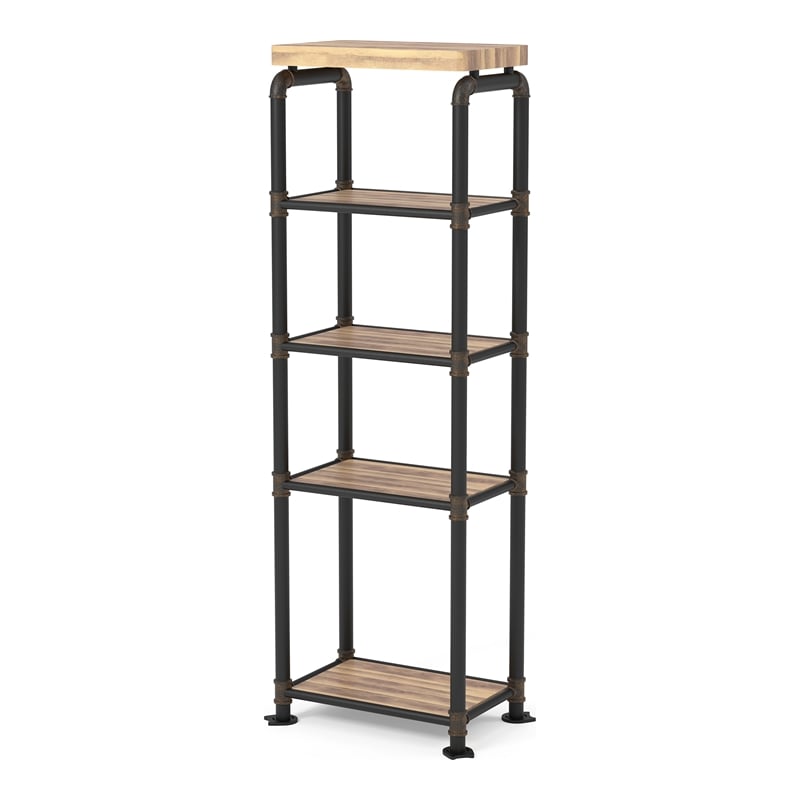Furniture of America Cyprinus Metal 4-Piece Entertainment Center in Black