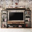 Furniture of America Cyprinus Metal 4-Piece Entertainment Center in Black