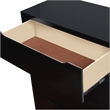 FOA Belkor 3-Piece Black Solid Wood Bedroom Set - Queen + Nightstand + Chest