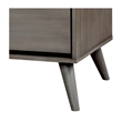 FOA Belkor 2-Piece Gray Solid Wood Bedroom Set - Queen + Nightstand