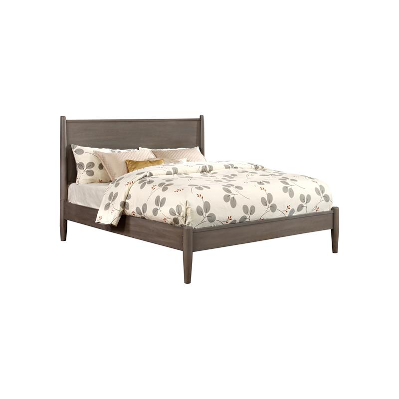 FOA Belkor 3-Piece Gray Solid Wood Bedroom Set - Queen + Nightstand + Chest