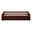 Furniture of America Bateman Wood Daybed with Trundle in Cherry