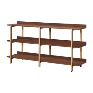 furniture of america bose contemporary wood 3 tier bookshelf