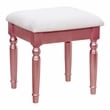 Furniture of America Diane Contemporary Wood 3-Piece Vanity Set in Rose Gold