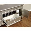Furniture of America Bethlehem Solid Wood Hutch with Server in Gold Champagne