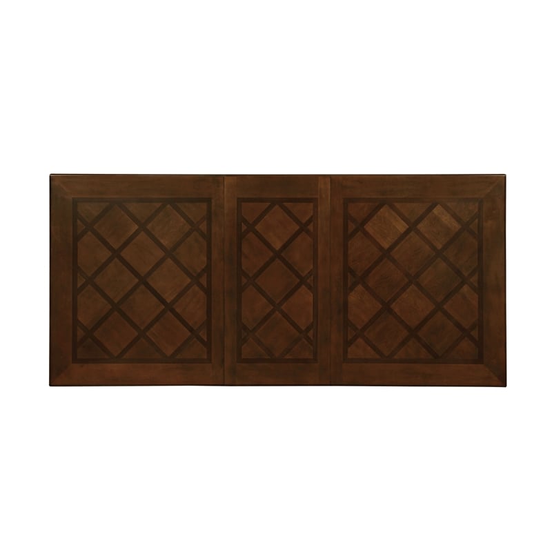 Furniture of America Alstroemeria Wood 9-piece Dining Set in Brown Cherry