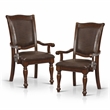 Furniture of America Alstroemeria Wood 9-piece Dining Set in Brown Cherry