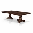 Furniture of America Alstroemeria Wood 9-piece Dining Set in Brown Cherry