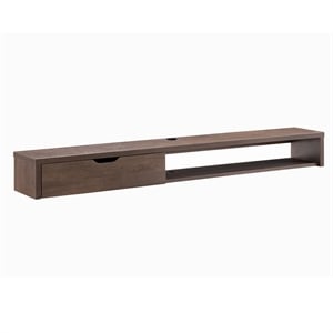 furniture of america johnson modern solid wood floating tv stand