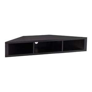 Furniture of America Astro Wood 42&quot Corner Floating TV Stand in Cappuccino