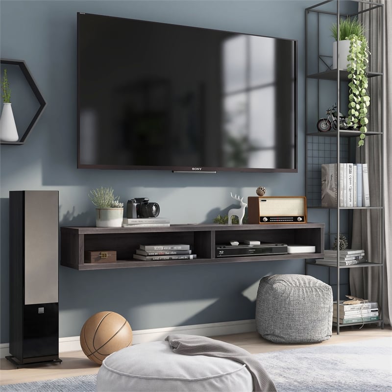 Furniture of America Astro Wood Wall Mounted 60