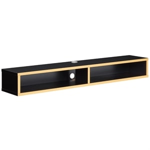 furniture of america astro contemporary wooden wall mounted tv stand