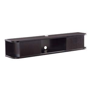 furniture of america casper contemporary wooden wall mounted tv stand