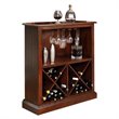 Furniture of America Myron Traditional 2-Piece Wood Home Bar Set in Cherry