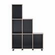 Furniture of America Chapin Wood 6-Compartment Bookcase in Cappuccino