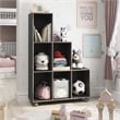 Furniture of America Chapin Wood 6-Compartment Bookcase in Cappuccino