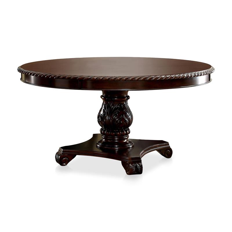 Furniture of America Ramsaran Wood 5-Piece Dining Table Set in Brown Cherry