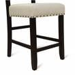 Furniture of America Sinuata Wood 5-Piece Counter Dining Set in Antique Black