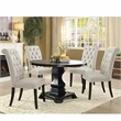 Furniture of America Kabini Rustic Wood 5-Piece Dining Table Set in Beige