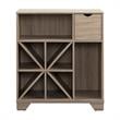 Furniture of America Alexandra Wood Multi-Storage Buffet in Dark Taupe Brown