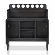 Furniture of America Davisen Contemporary Wood 7-Bottle Buffet in Espresso