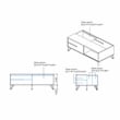 Furniture of America Evermore Modern Wood Storage Coffee Table in Natural Oak
