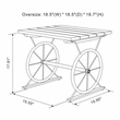 Furniture of America Davide Wood Wheel-Base End Table in Warm Oak