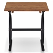 Furniture of America Davide Wood Wheel-Base End Table in Warm Oak