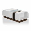 Furniture of America Plano Contemporary Wood Storage Coffee Table in White