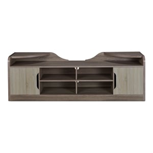 Furniture of America Bradson Rustic Wood 72-Inch TV Stand in Chestnut Brown