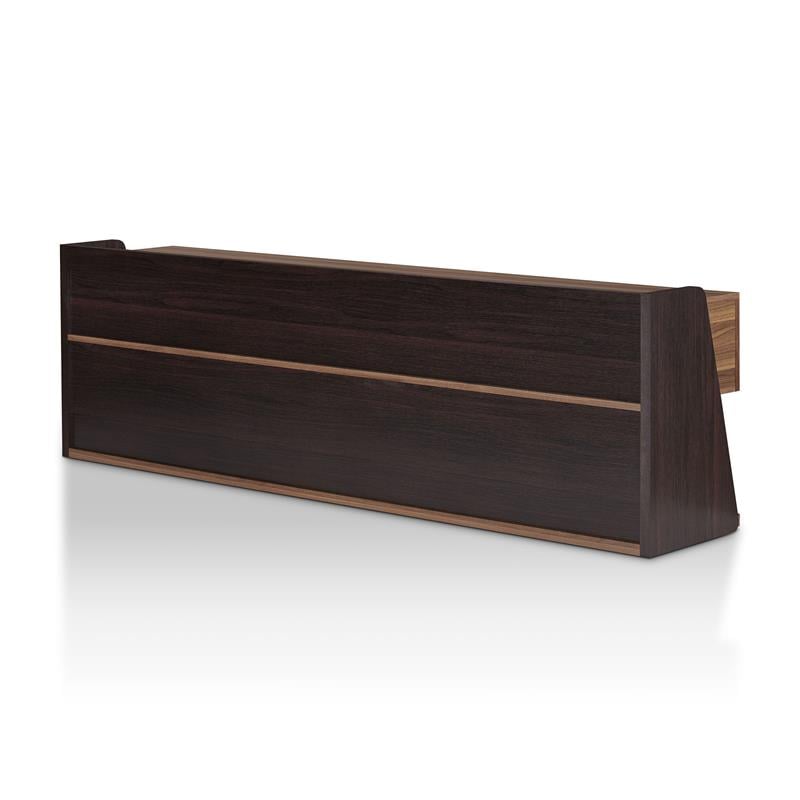 Furniture of America Taren Contemporary Wood 70-Inch TV Stand in Light Walnut
