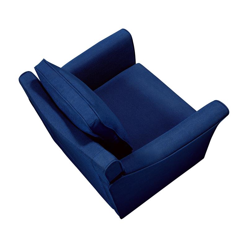 Furniture of America Skegness Fabric Upholstered Accent Chair in Royal