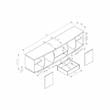 Furniture of America Gather Contemporary Wood 72-Inch TV Stand in Glossy White