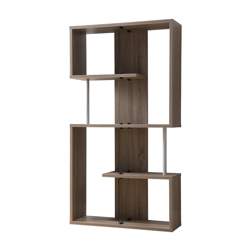 Sauder Edge Water Library Bookcase in Estate Black 409046 Cymax Stores