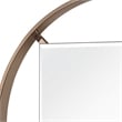 Furniture of America Norman Metal Frame Beveled Wall Mirror in Gold Champagne