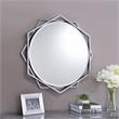 Furniture of America Aquila Metal Beveled Wall Mirror in Chrome