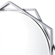Furniture of America Aquila Metal Beveled Wall Mirror in Chrome