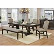 Furniture of America Lemieux Transitional Wood Padded Dinning Bench in Espresso