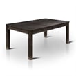 Furniture of America Sinuata Wood 7-Piece Dining Table Set in Black and Beige