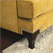 Furniture of America Charlette Traditional Fabric 2-Piece Sofa Set in Gold