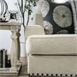 Furniture of America Mystie Chenille Loveseat with Nailhead Trim in Ivory